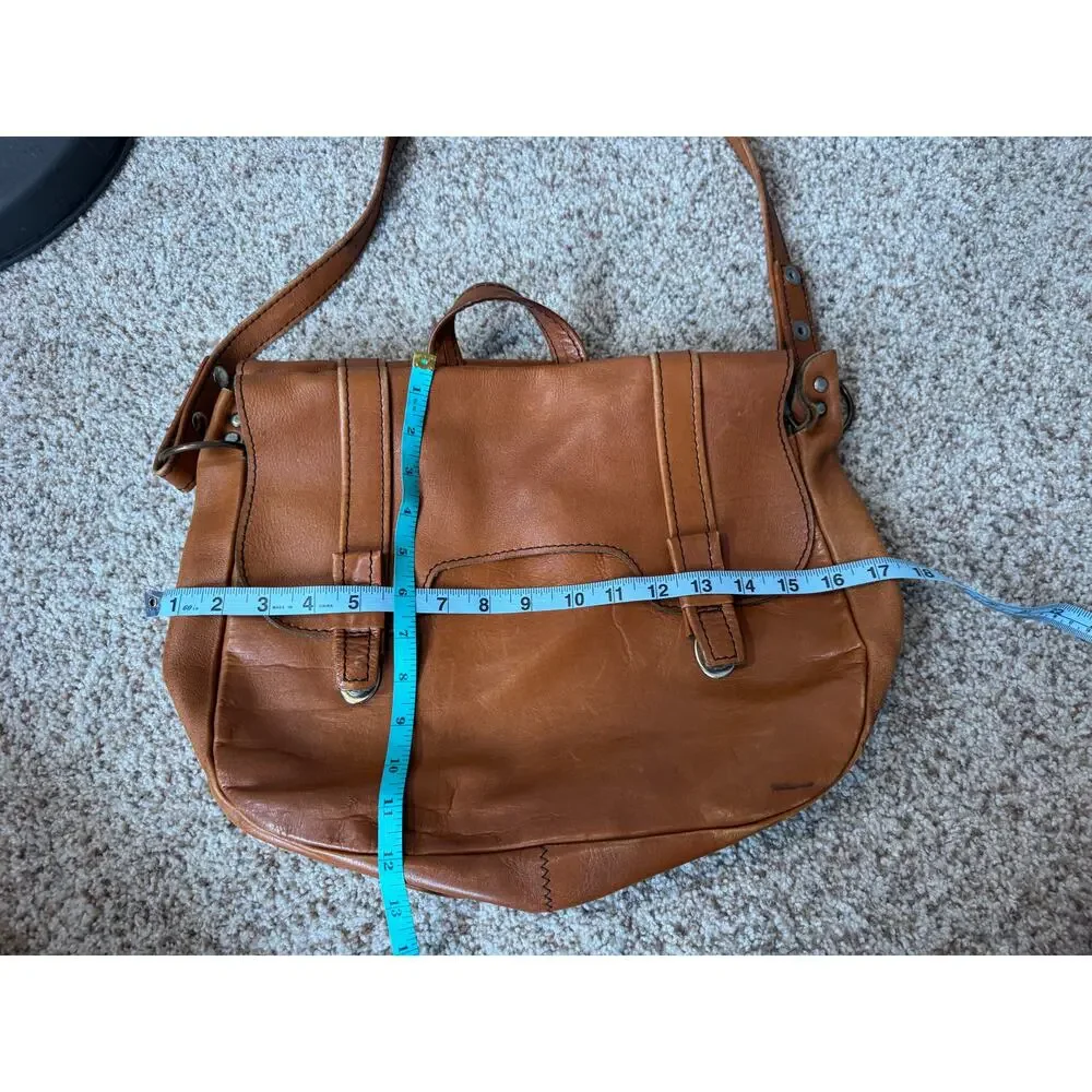 Genuine Leather Vintage Brown Slouchy Satchel, Soft & supple Leather crossbody